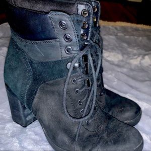 Timberland Black Heeled Booties